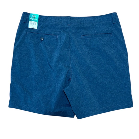 Pro Tour Shorts Mens 38 Blue Golf Performance Stretch Lightweight NWT $65 - Picture 4 of 4